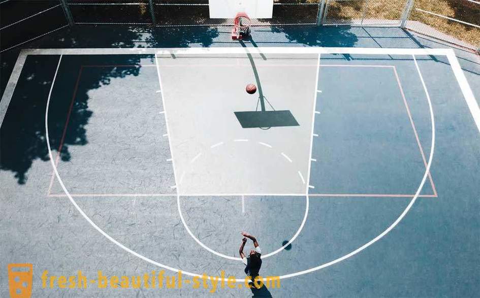 Krepšinio aikštelė: nuotraukos, dydžių ir funkcijos