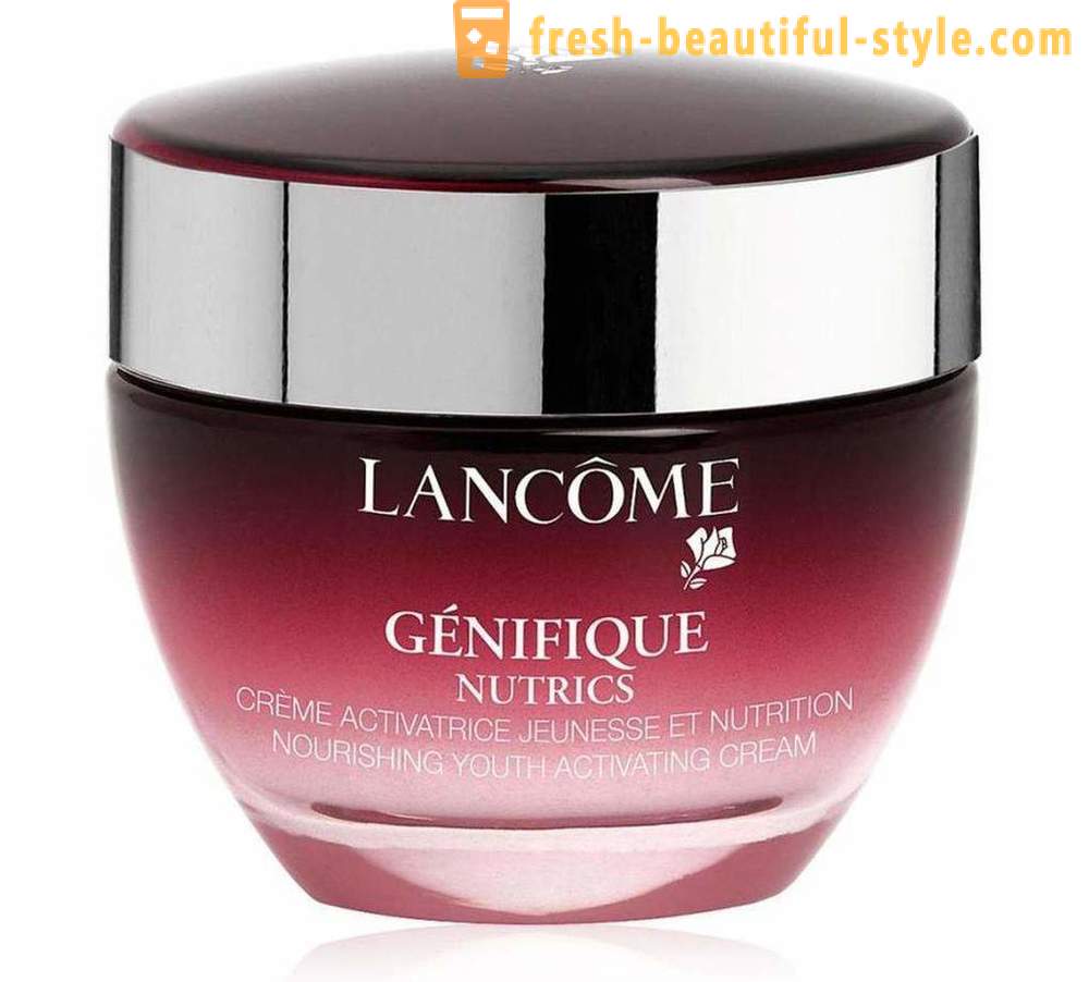 Lancome Genifique - anti-senėjimo odos priežiūros: iš fondų apžvalga, taikymo atsiliepimai