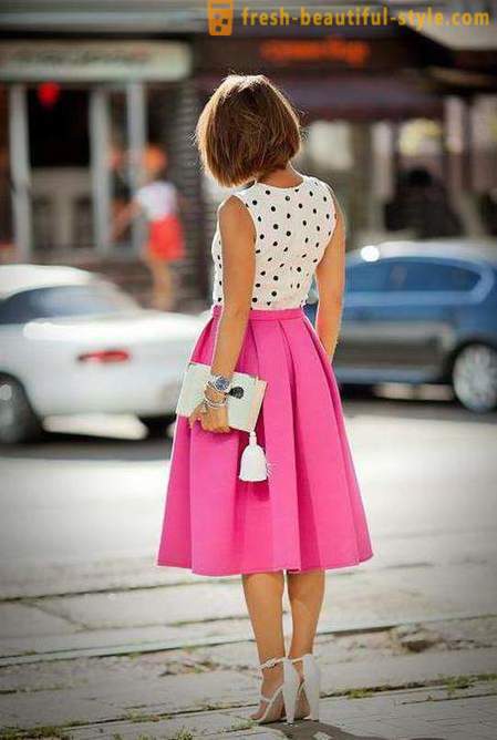 Iš to, ką dėvėti rožinė sijonas Patarimai stilistai
