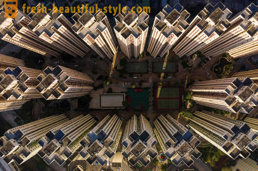 Honkongo aukštybinių nuotraukose