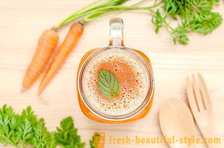 7 priežastys pridėti prie skanus ir sveikas morkų sulčių dietos
