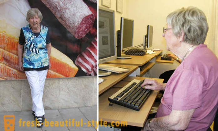 106-metų Dagny Carlsson iš Švedijos - Dėl perteklius Moteris tinklaraštininkas