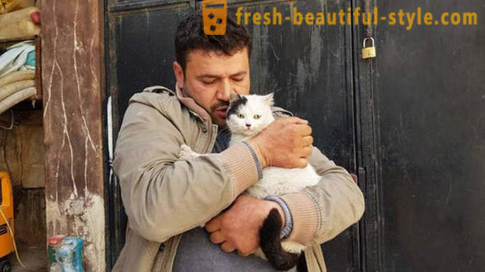 Žmogus liko karo nuniokotame Alepas rūpintis paliktais gyvūnais