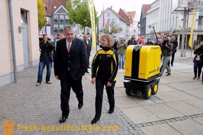 Vokietijoje, mes sukūrėme robotą-asistentas paštininkai ir kurjerių