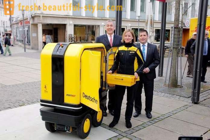 Vokietijoje, mes sukūrėme robotą-asistentas paštininkai ir kurjerių