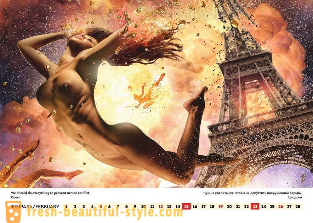 Žmogus Laimingas Lee išleido erotinį kalendorių, ragindamas Rusijos į Ameriką ir pasaulį