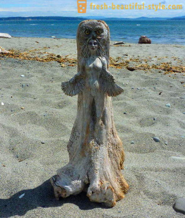 Sveiki atvykę į istoriją: stulbinantis skulptūras iš Driftwood, žiūri, kas nesąmoningai tiki stebuklais ir magija