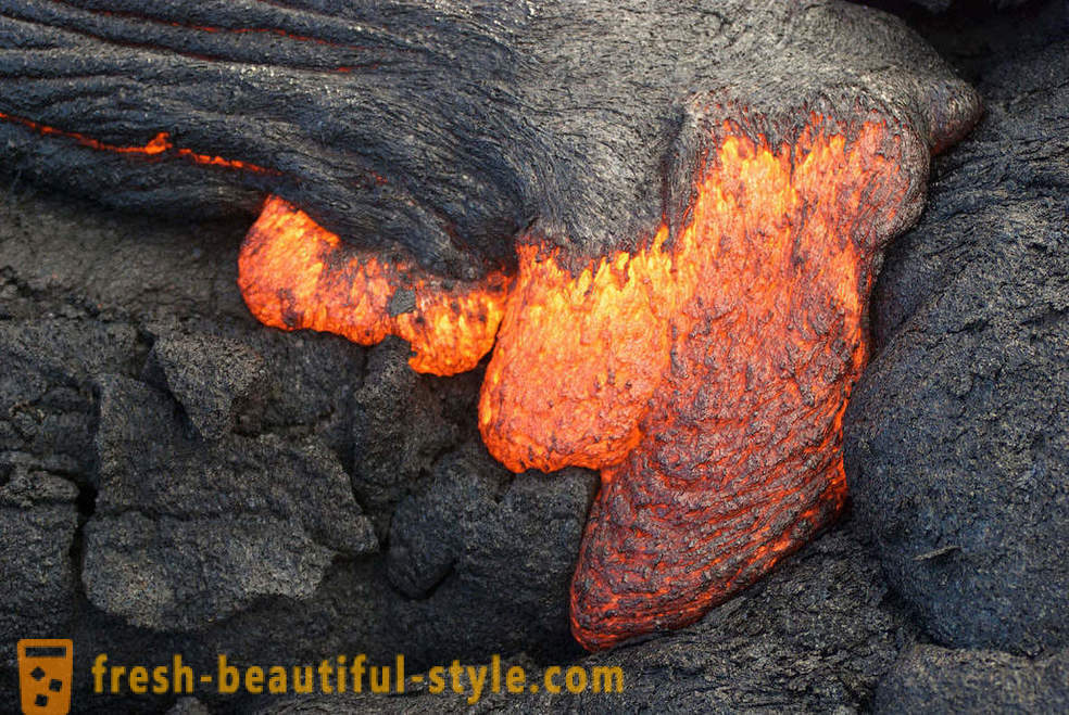 Ugnikalnių lavos srautai iš Kilauea Havajai