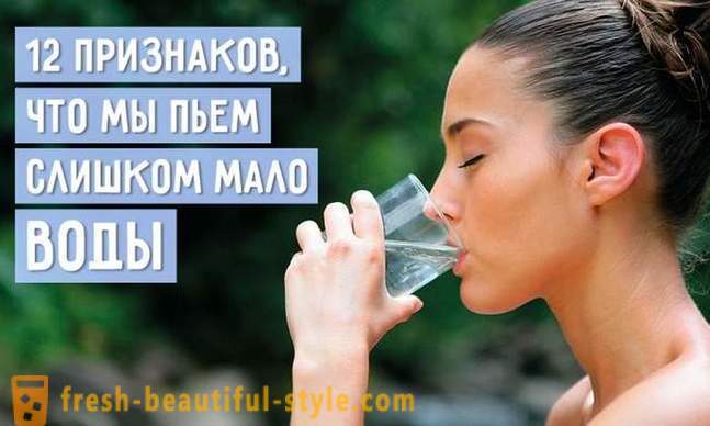 12 požymių, kad mes geriame per mažai vandens