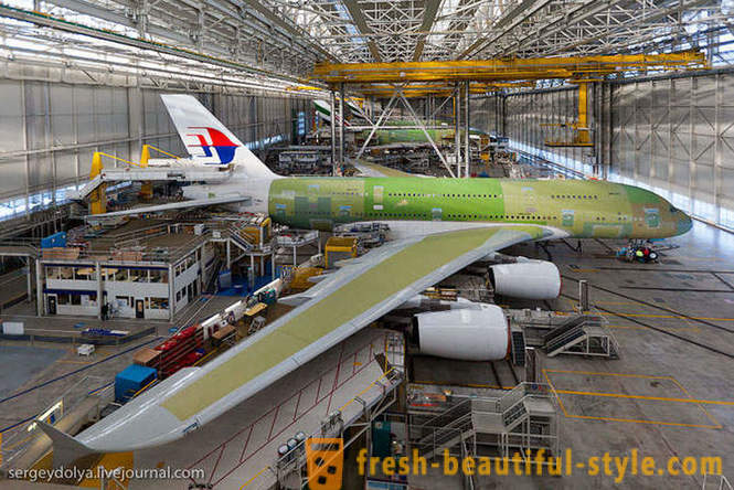 Kaip sukurti A380 ir kaip jie atrodo viduje