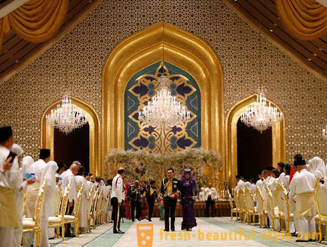 Prabangus vestuvių būsimo Sultan Brunėjaus
