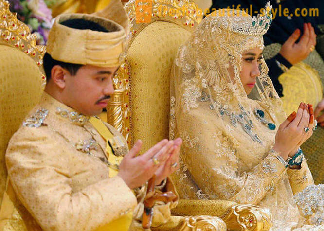 Prabangus vestuvių būsimo Sultan Brunėjaus