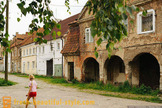 Vaikščioti per senas Vokietijos mieste Kaliningrado srityje