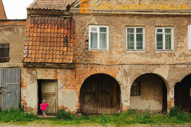 Vaikščioti per senas Vokietijos mieste Kaliningrado srityje