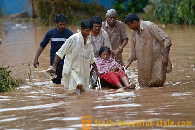 Istorinis potvyniai Indijoje ir Pakistane