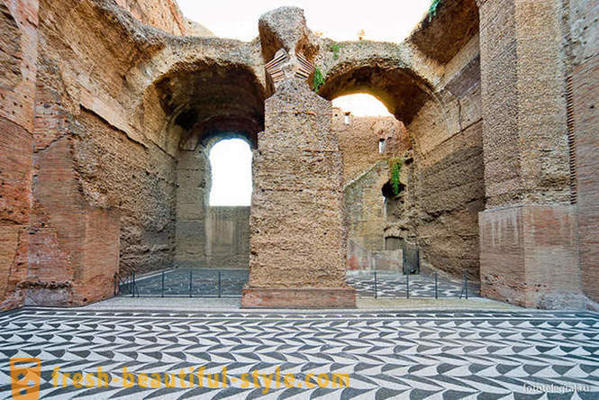 Pasivaikščiojimas senovės pirčių Romoje