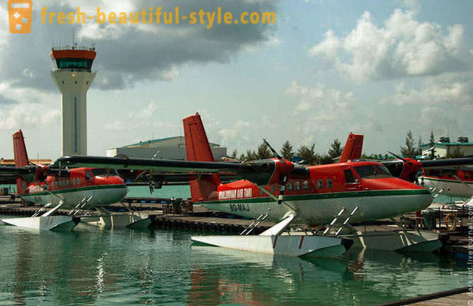 Skraidymas virš Maldyvų iki hidroplanas