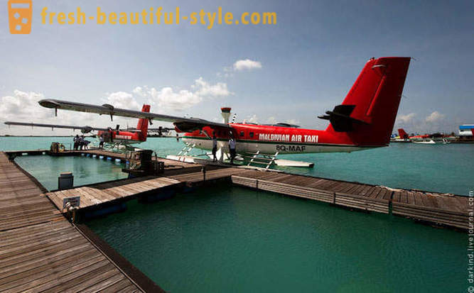 Skraidymas virš Maldyvų iki hidroplanas