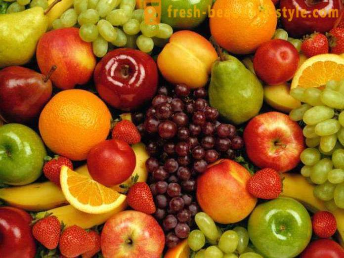 Kas vaisiai gali būti vartojami su svorio netekimas: daug produktų sąrašą