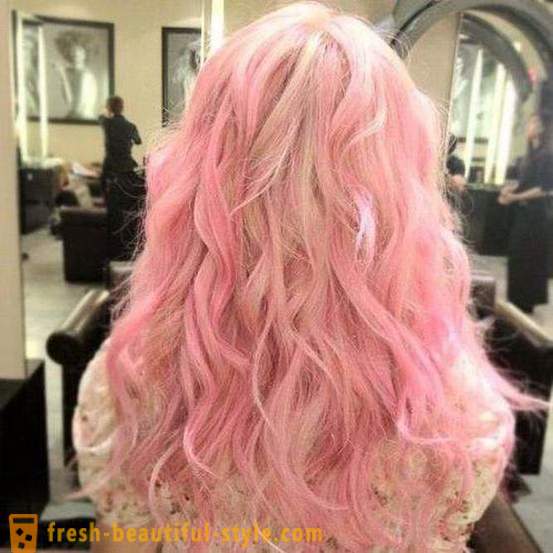 Rožinė plaukai: kaip pasiekti norimą spalvą?