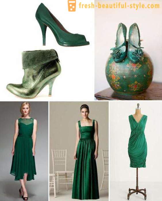 Iš to, ką dėvėti smaragdas suknelė? Makiažas, manikiūras, suknelė avalynė smaragdas