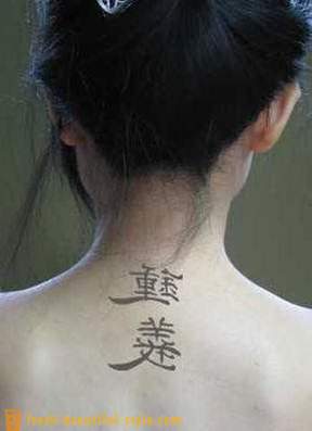 Kinų simbolių: Tatuiruotės ir jų reikšmė