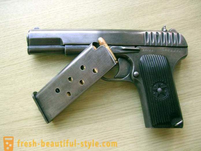 Trauminis pistoletas TT. Aprašymas pagrindinių savybių