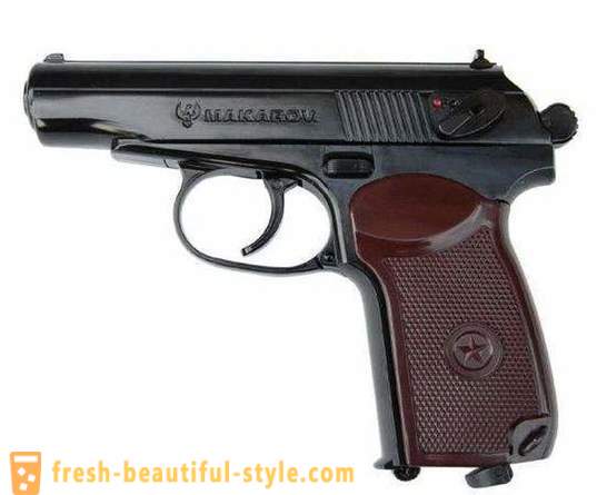 Makarovo pistoletas Pneumatiniai: Techniniai duomenys