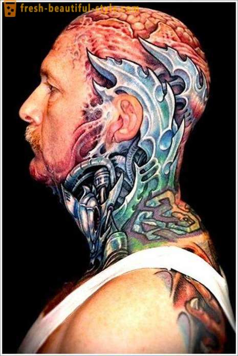 Biomechanika: tatuiruotė atšiaurių asmenybių