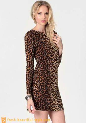 Leopardas suknelė graži plėšrūnas