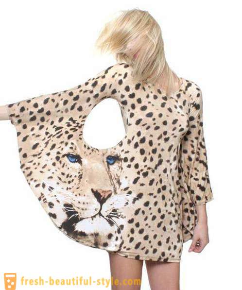 Leopardas suknelė graži plėšrūnas