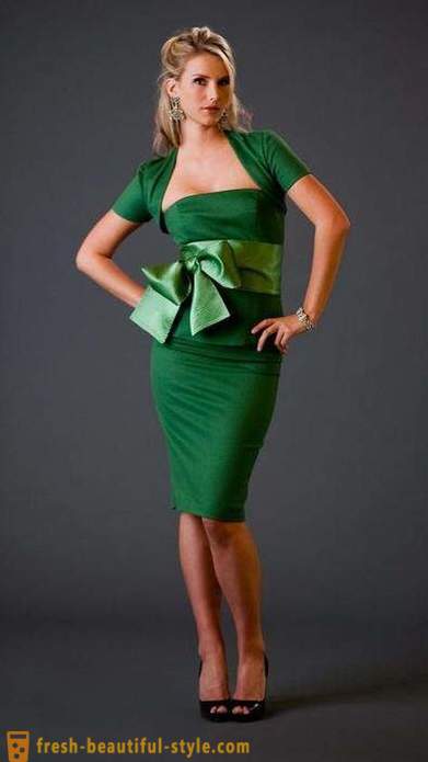 Žalia suknelė - puikus Przybornik už bet kokiai progai