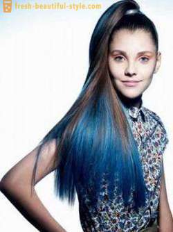 Mėlynos Plaukų spalva: kaip pasiekti tikrai graži spalva?